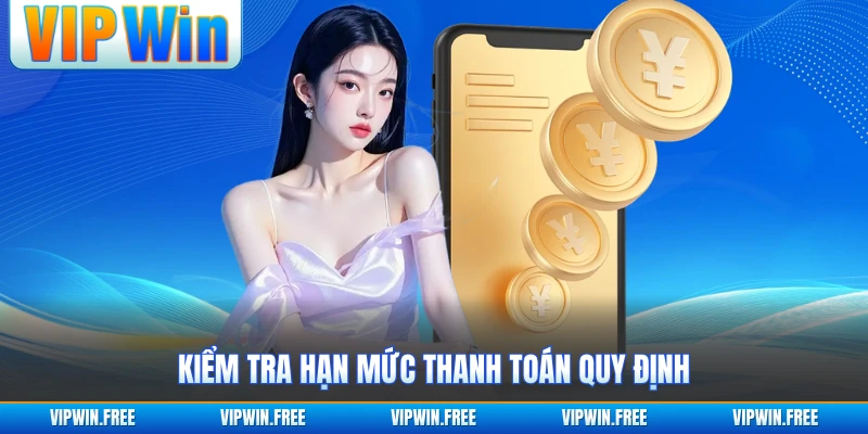 Kiểm tra hạn mức thanh toán quy định